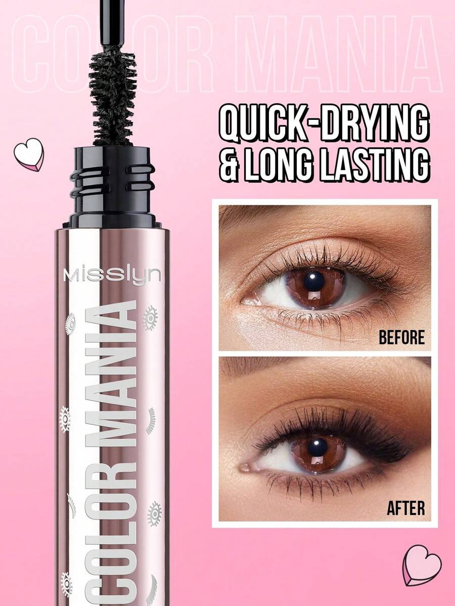 Misslyn ماسكارا ملونة - مكثفة، مجعدة، طويلة الأمد، خالية من التقشر - الصورة 3