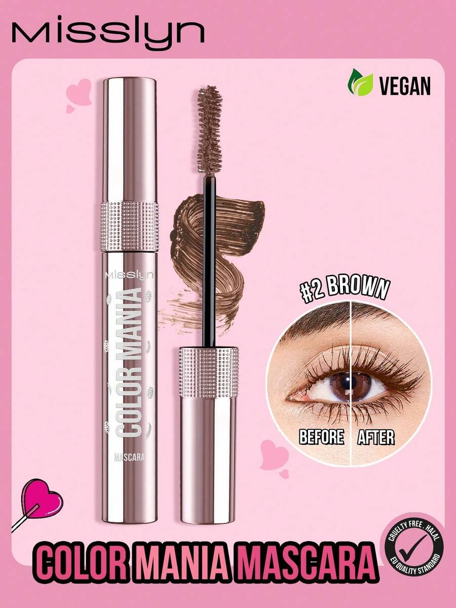 Misslyn ماسكارا ملونة - مكثفة، مجعدة، طويلة الأمد، خالية من التقشر - الصورة 9