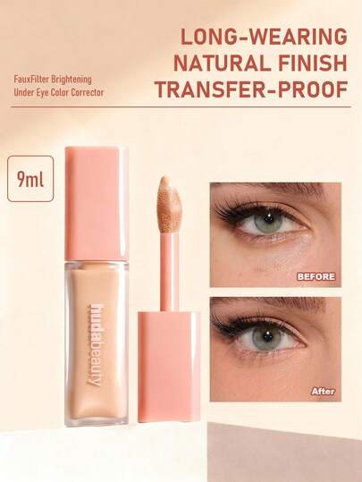 Huda Beauty مصحح ألوان تحت العين FauxFilter مضيء ، لون خوخي فاتح، 9 مل