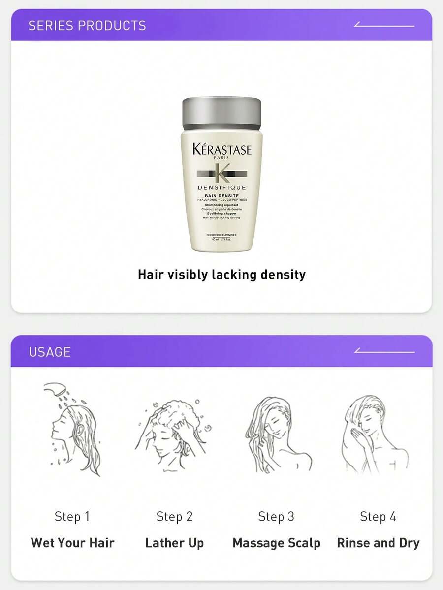 Kérastase شامبو مغذي عالي التغذية، مُنكّه بالبروتين النباتي والنياسيناميد( 80 مل) - الصورة 5