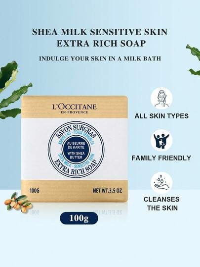 L'Occitane صابونه سائلة لتنظيف لطيف بزبدة الشيا والفيربينا 100 مل