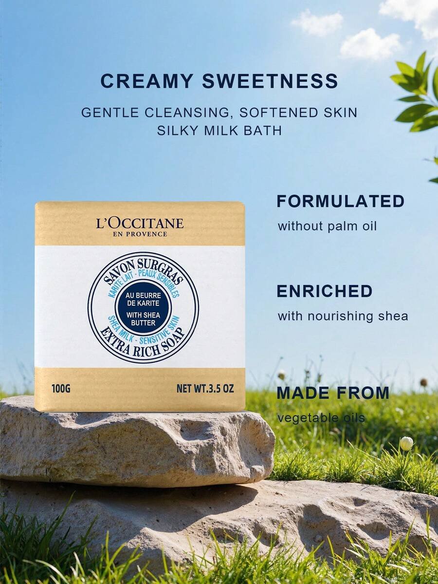 L'Occitane صابونه سائلة لتنظيف لطيف بزبدة الشيا والفيربينا 100 مل - الصورة 5