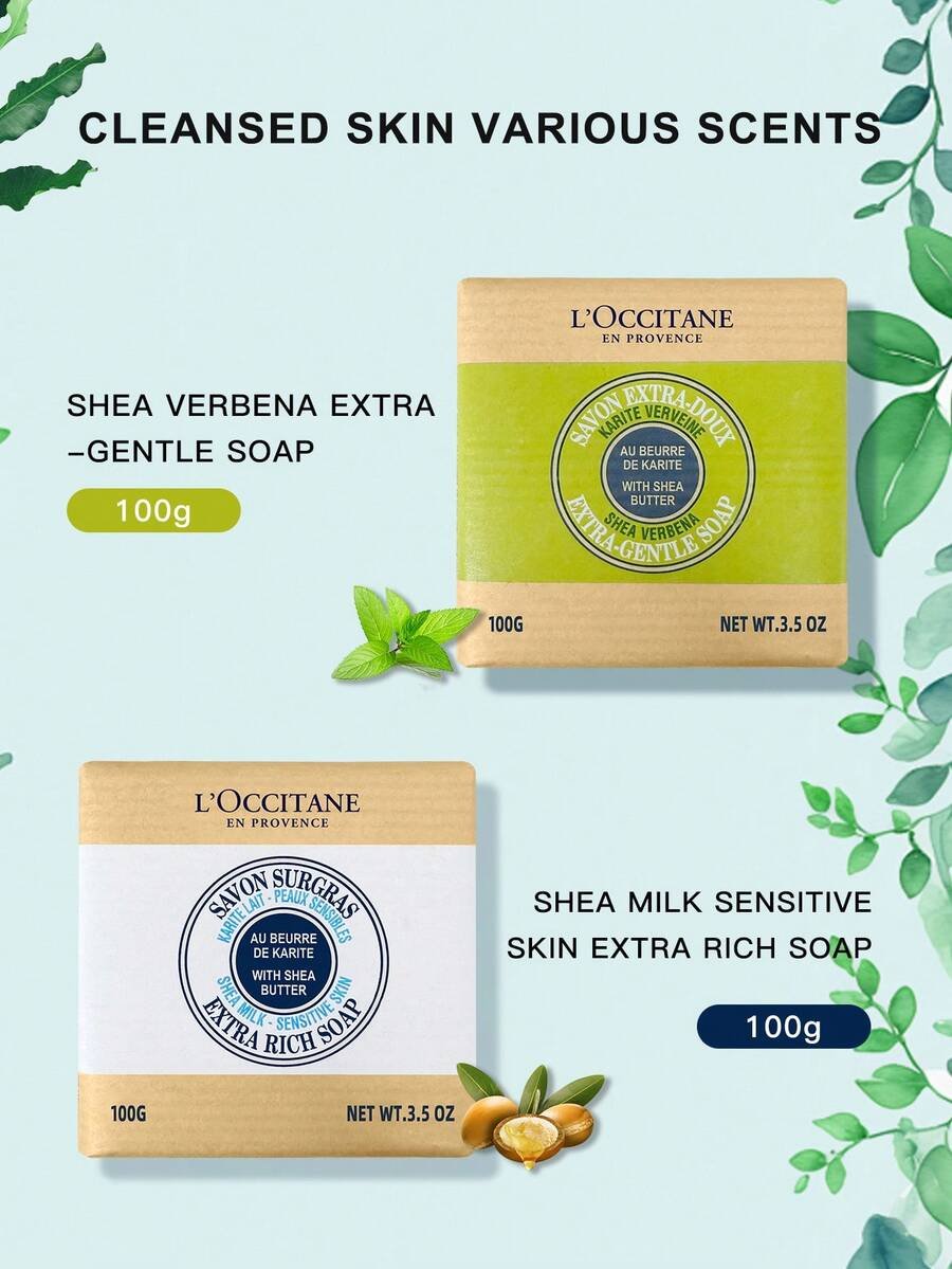 L'Occitane صابونه سائلة لتنظيف لطيف بزبدة الشيا والفيربينا 100 مل - الصورة 21