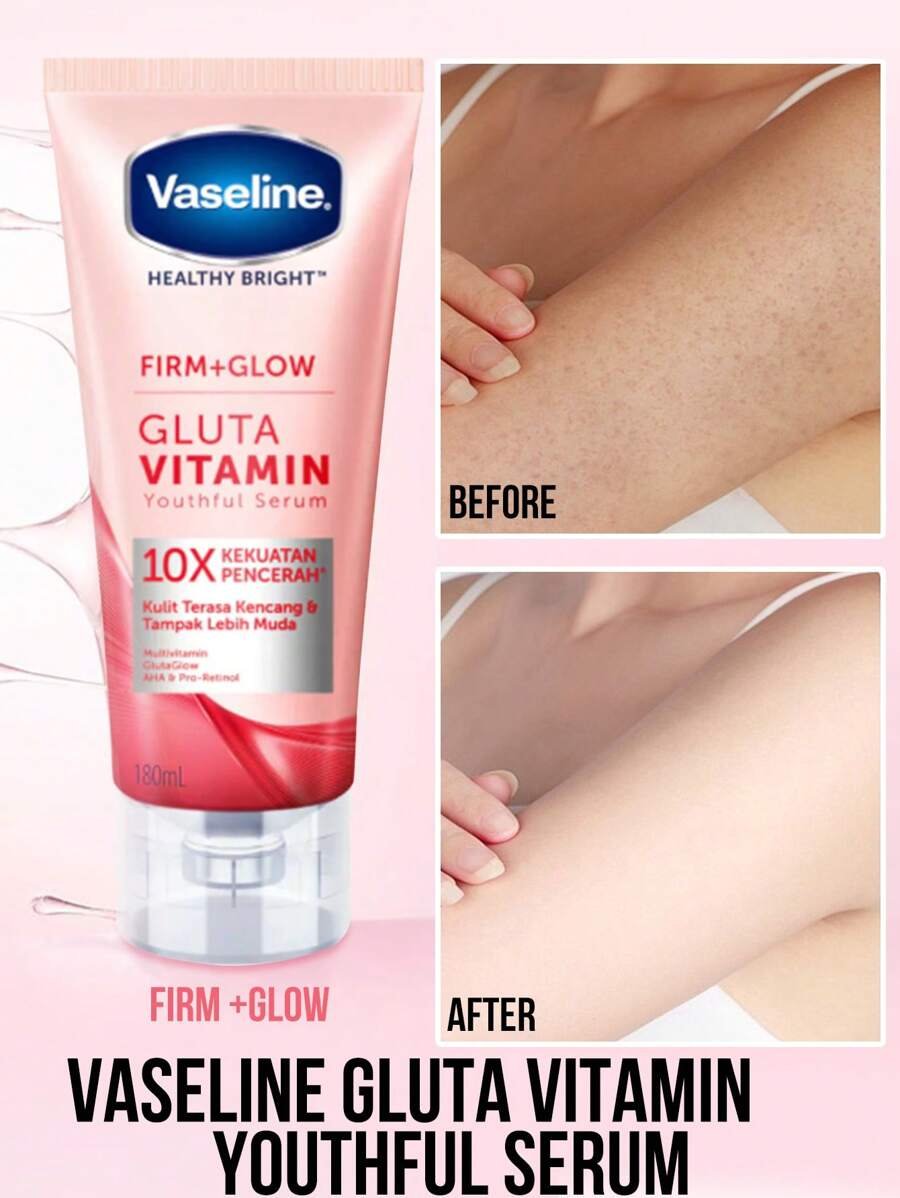 Vaseline جلوتاثيون فيتامين جوهر الشباب، تفتيح وتنوير، مناسب لجميع أنواع البشرة - الصورة 2