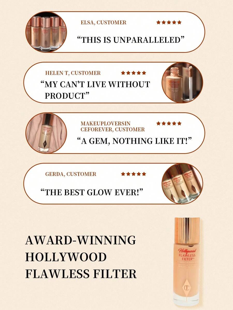 Charlotte Tilbury هوليوود فلولس فلتر 4.5 ظل متوسط 30مل - الصورة 14
