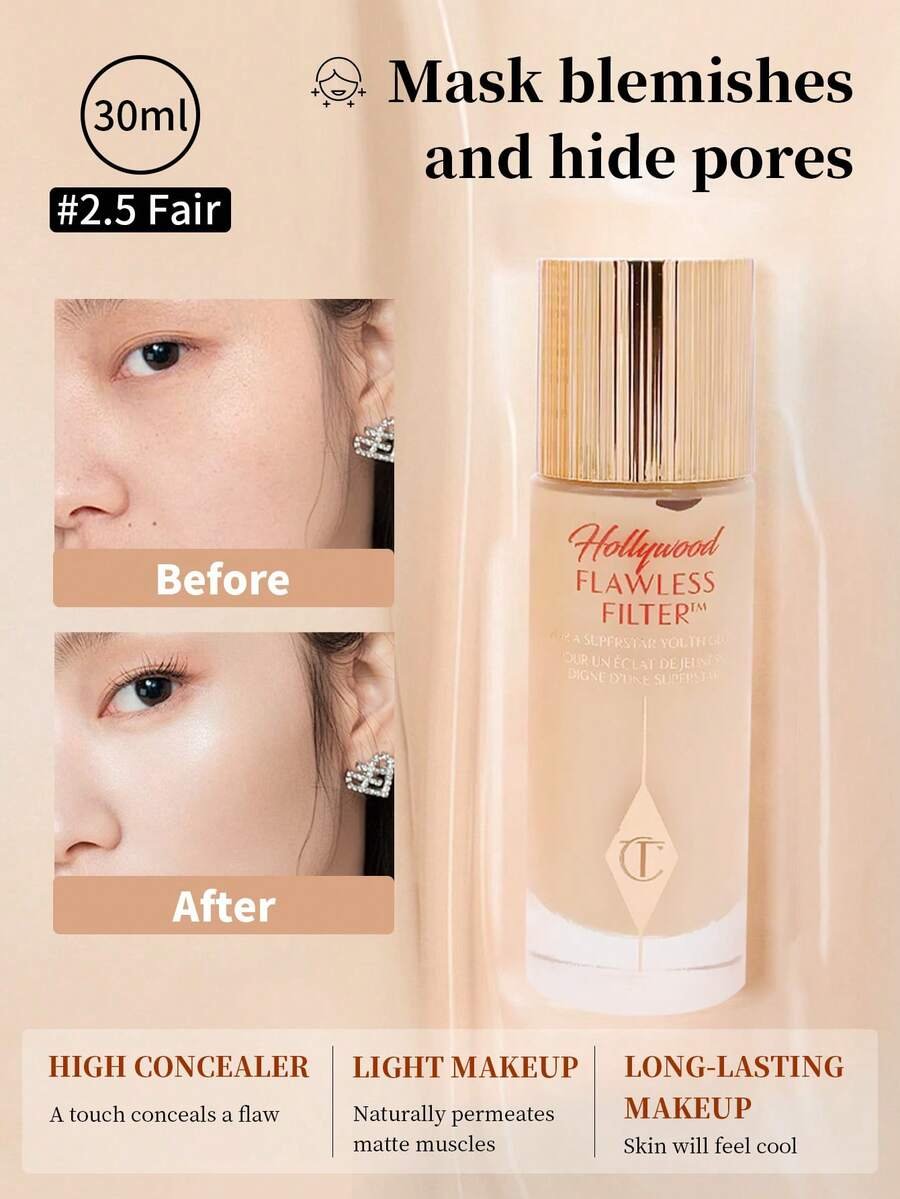 Charlotte Tilbury هوليوود فلولس فلتر 4.5 ظل متوسط 30مل - الصورة 33
