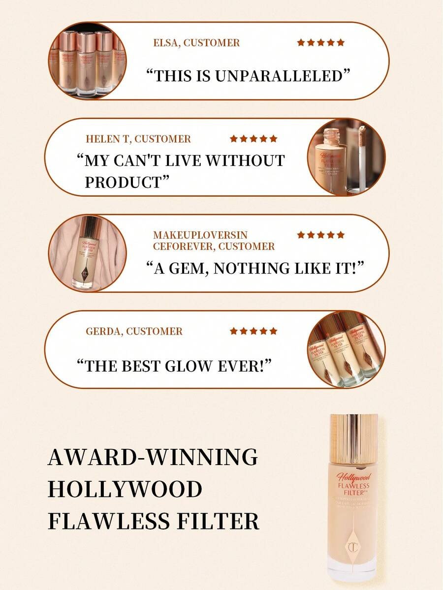 Charlotte Tilbury هوليوود فلولس فلتر 4.5 ظل متوسط 30مل - الصورة 38