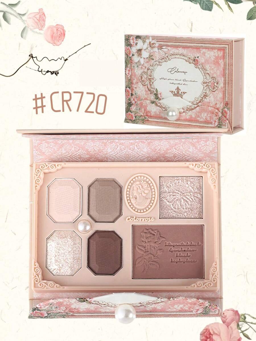 COLORROSE لوحة ظلال العيون بالخامة المطفأة واللؤلؤية، لمعان طويل الأمد - الصورة 3