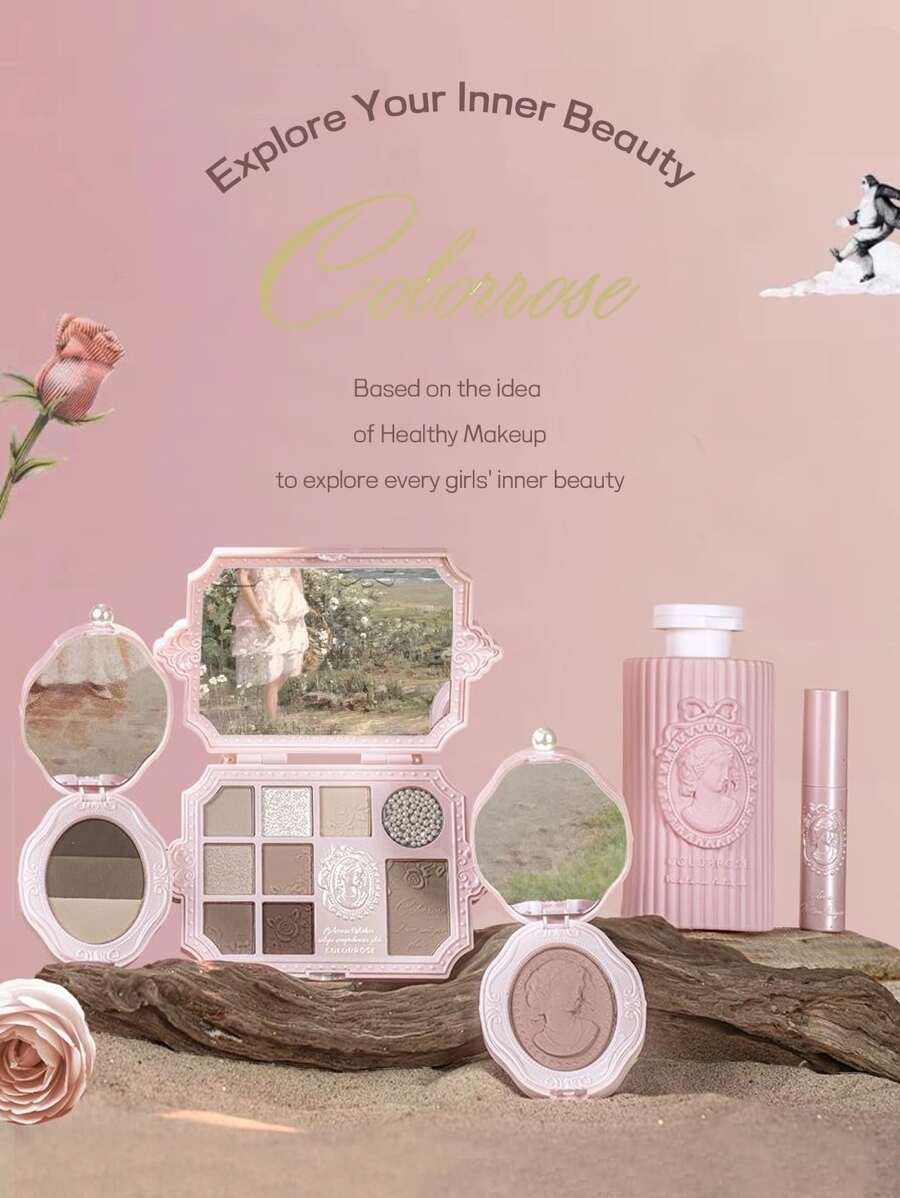 COLORROSE لوحة ظلال العيون بالخامة المطفأة واللؤلؤية، لمعان طويل الأمد - الصورة 22