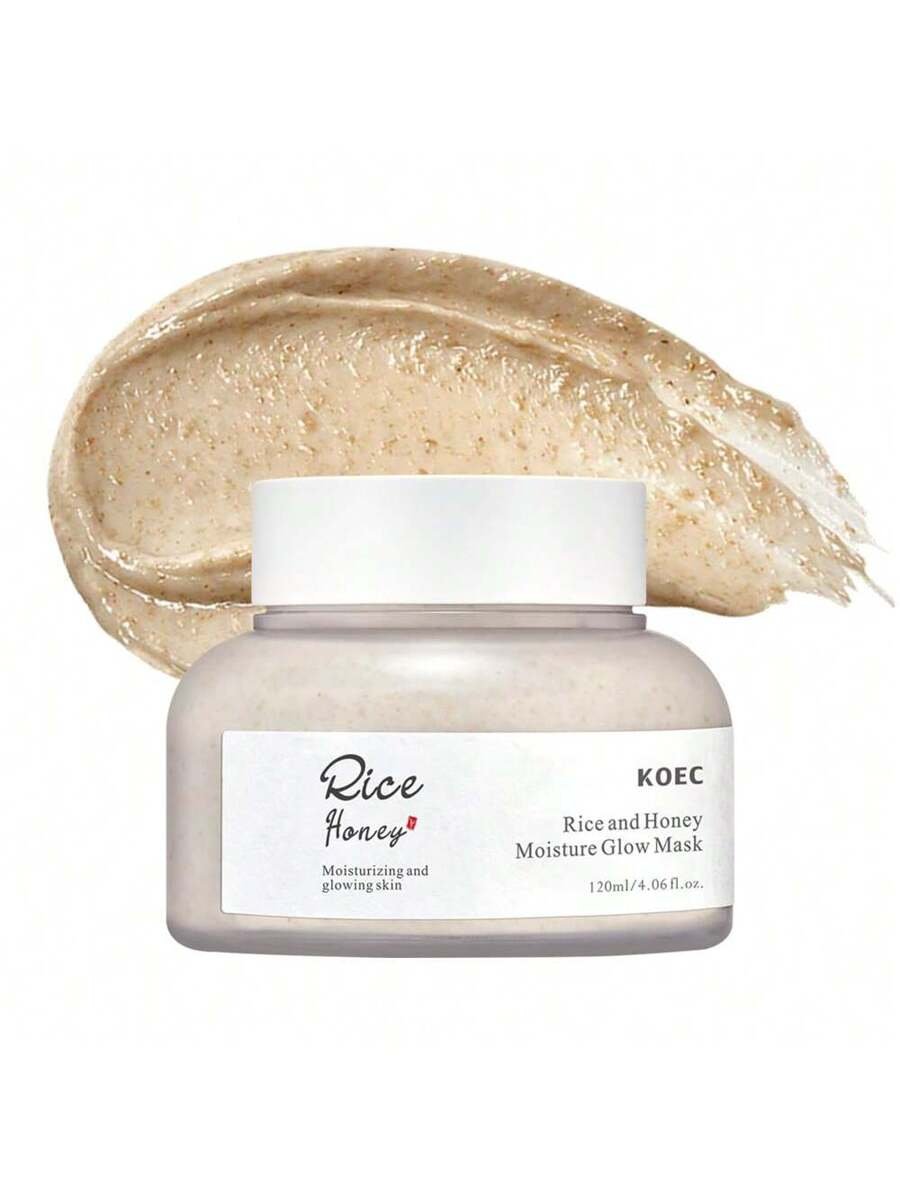KOEC قناع الأرز والعسل المنشط لكل أنواع البشرة، رعاية المسام والشحوم - الصورة 2