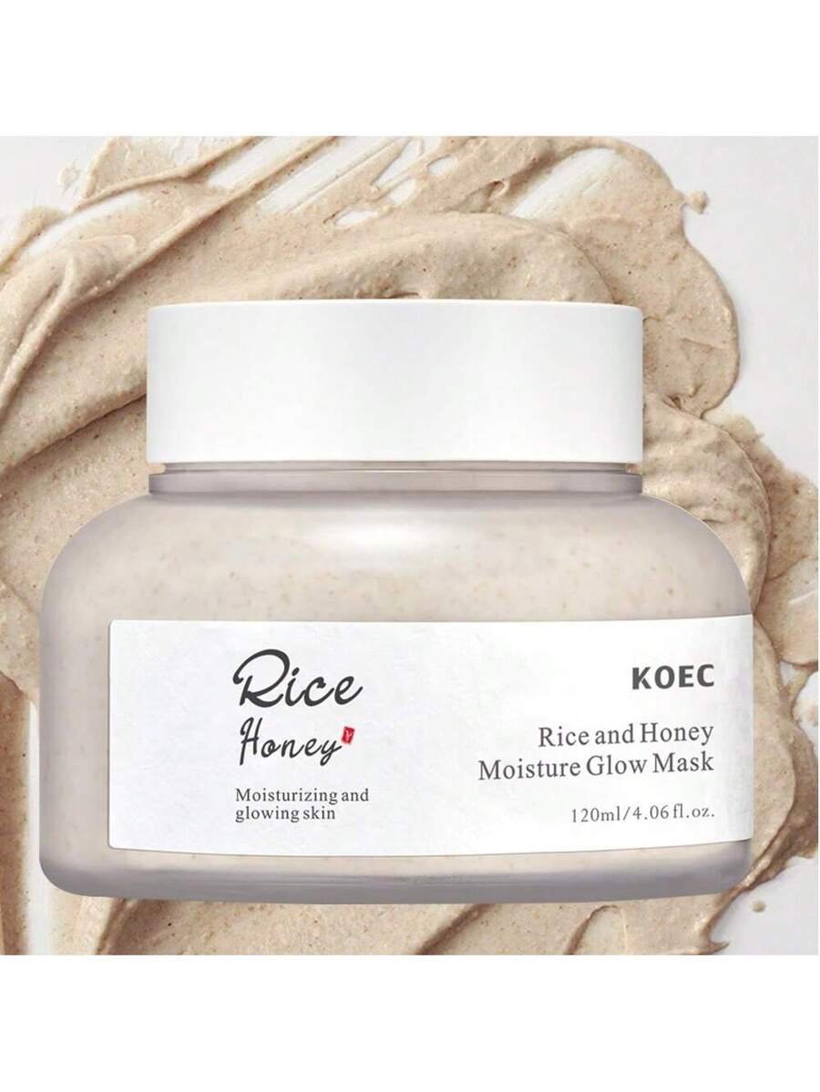 KOEC قناع الأرز والعسل المنشط لكل أنواع البشرة، رعاية المسام والشحوم - الصورة 4